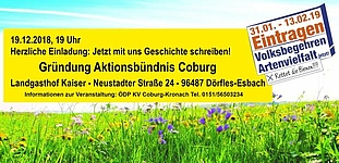 Volksbegehren "Rettet die Bienen" 2018/2019