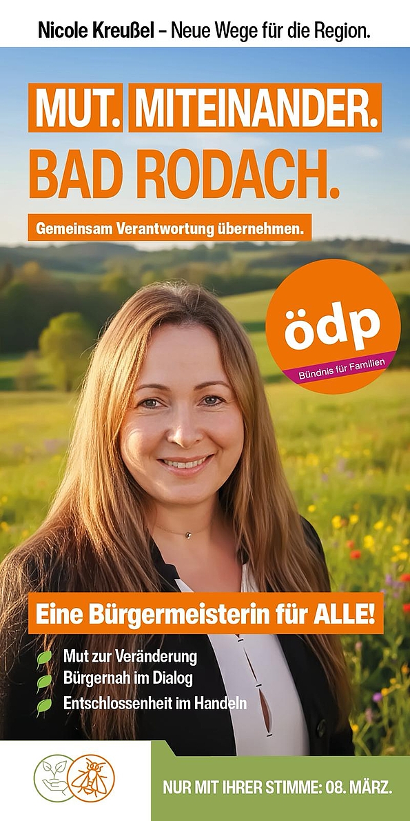 Flyer Bürgermeisterin Bad Rodach