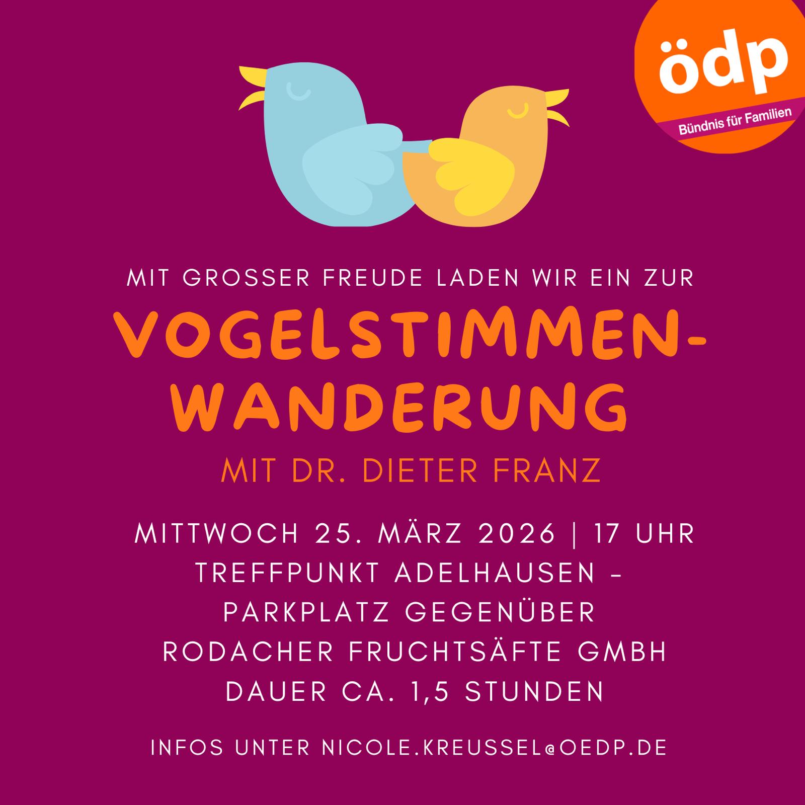 Vogelstimmenwanderung Vogelstimmenwanderung